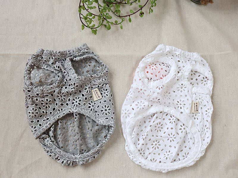 【SALE】ボリュームレースワンピース XS ~ XL 2color  /  犬服 犬の服 犬 ワンピース ドッグウェア 小型犬 中型犬 ペット洋服 onepiece10