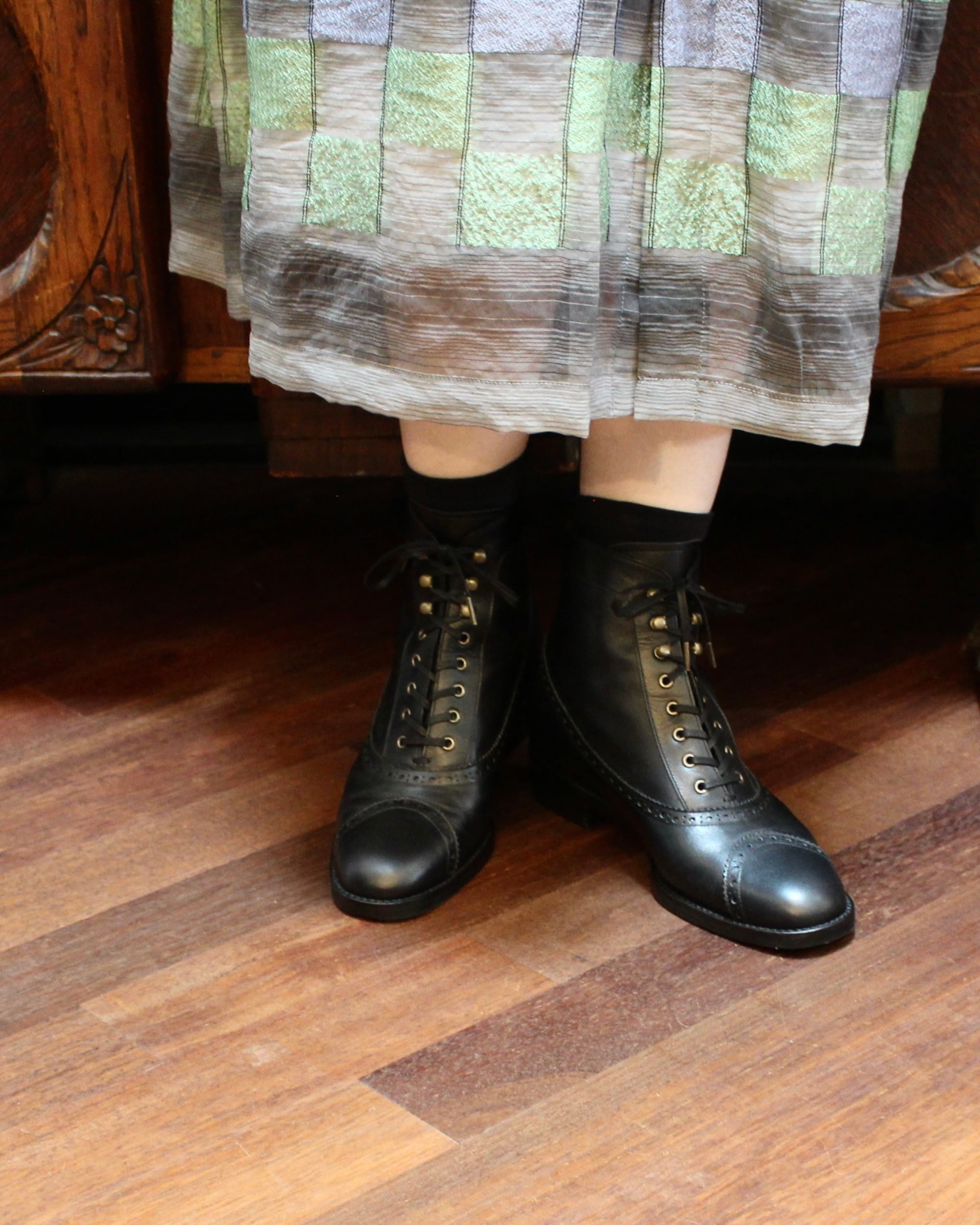 KATIM レースアップ レザーブーツ Vibramソール 日本製 KATIM/laceup leather boots | Coffee Restaurant & Boutique mari