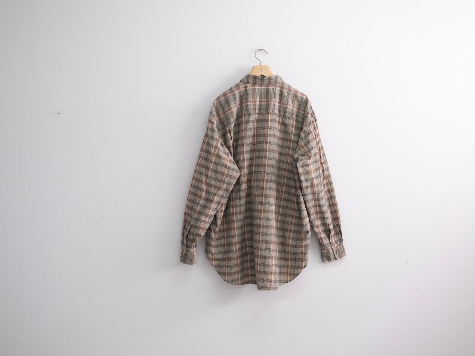 Marvine Pontiak shirt makers”Skipper Shirt Khaki Madras CH