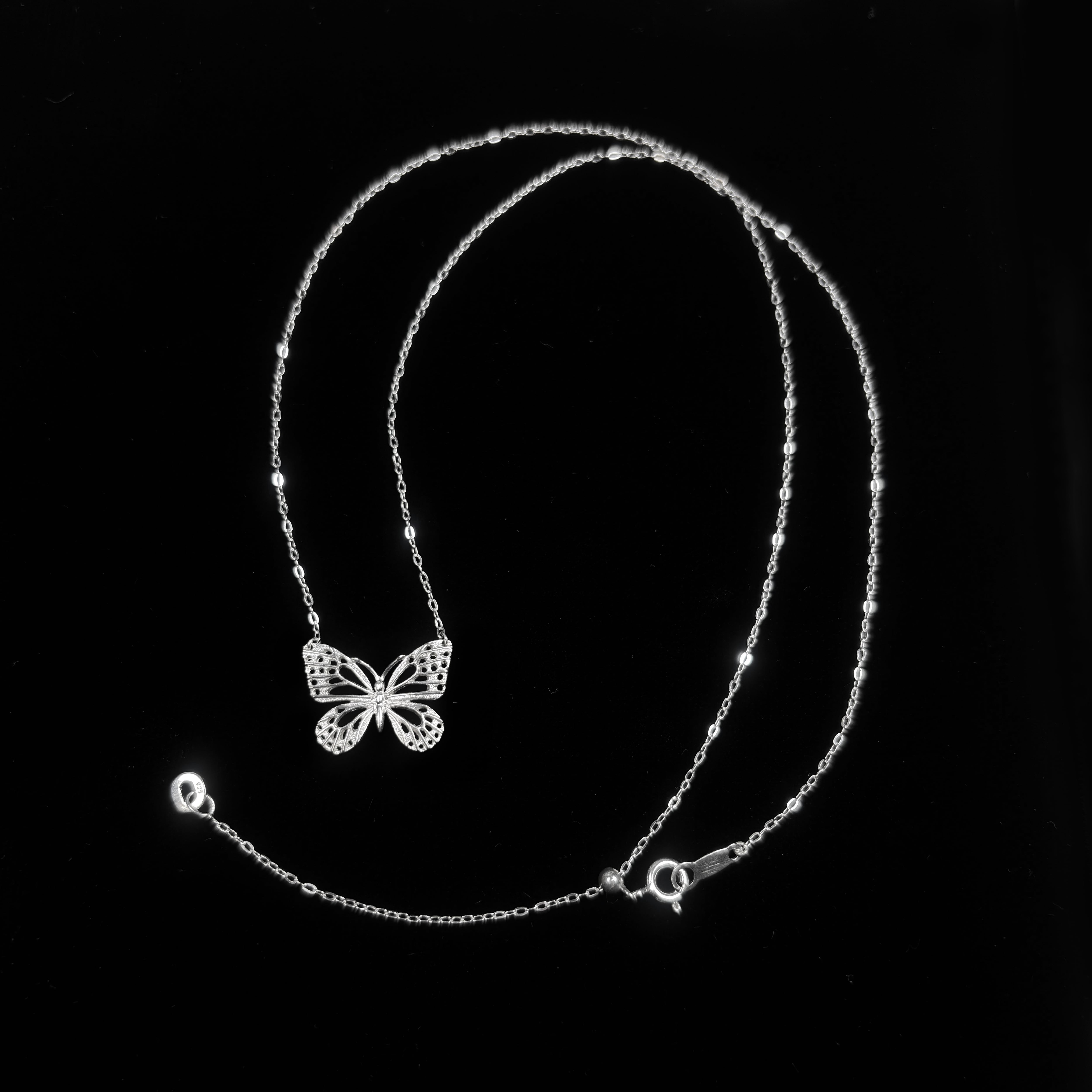 Lina｜リナ 蝶 ネックレス アサギマダラ (M) ( SV925 シルバー 銀