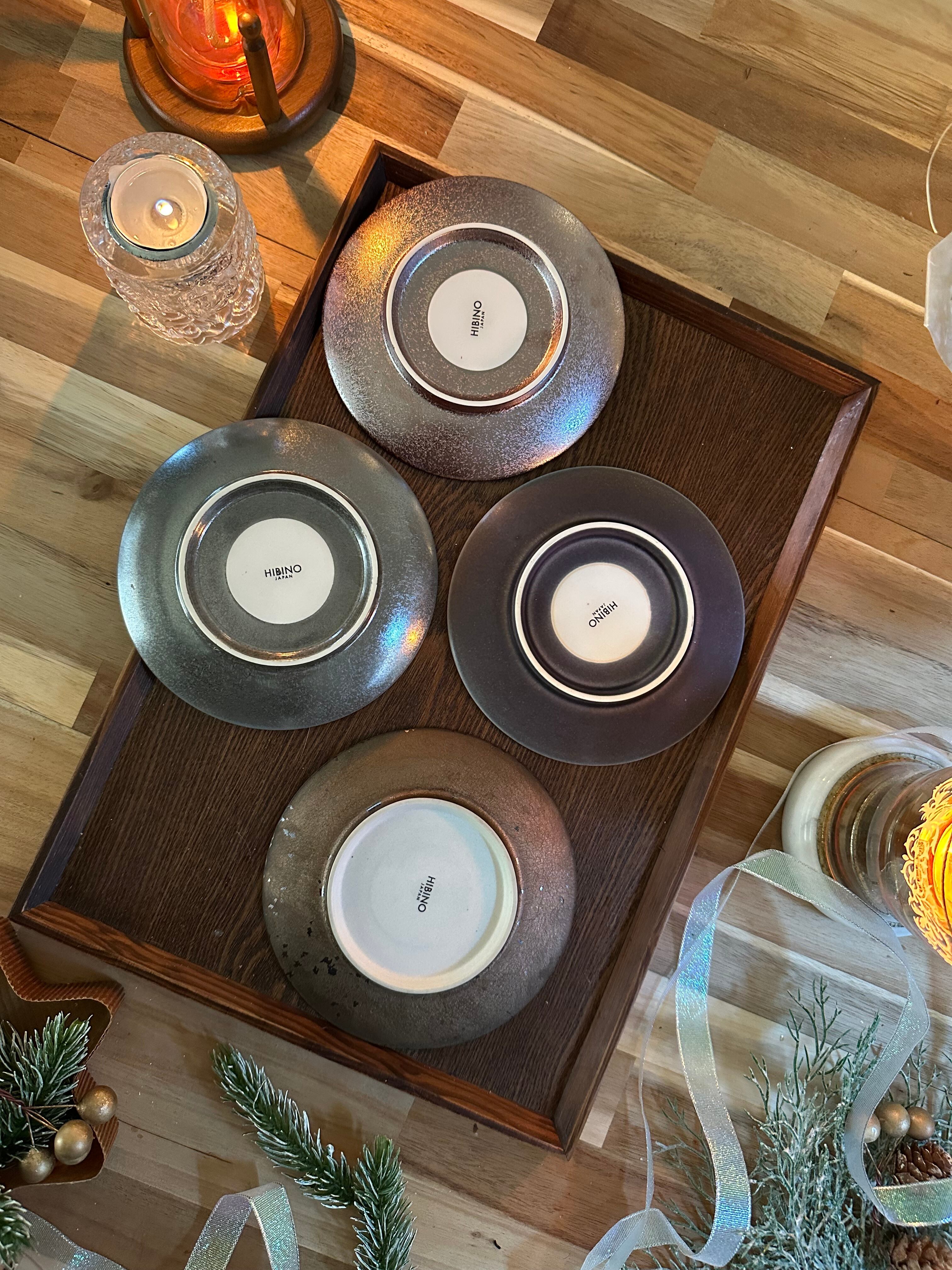 くすみカラーの14cmプレート 4種 | 陶器屋カフェつむぎ produced by