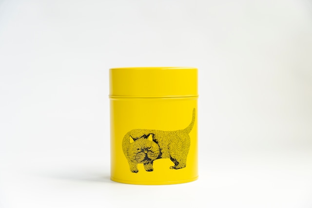 山猫瓶詰研究所　猫缶キャニスター　黄色