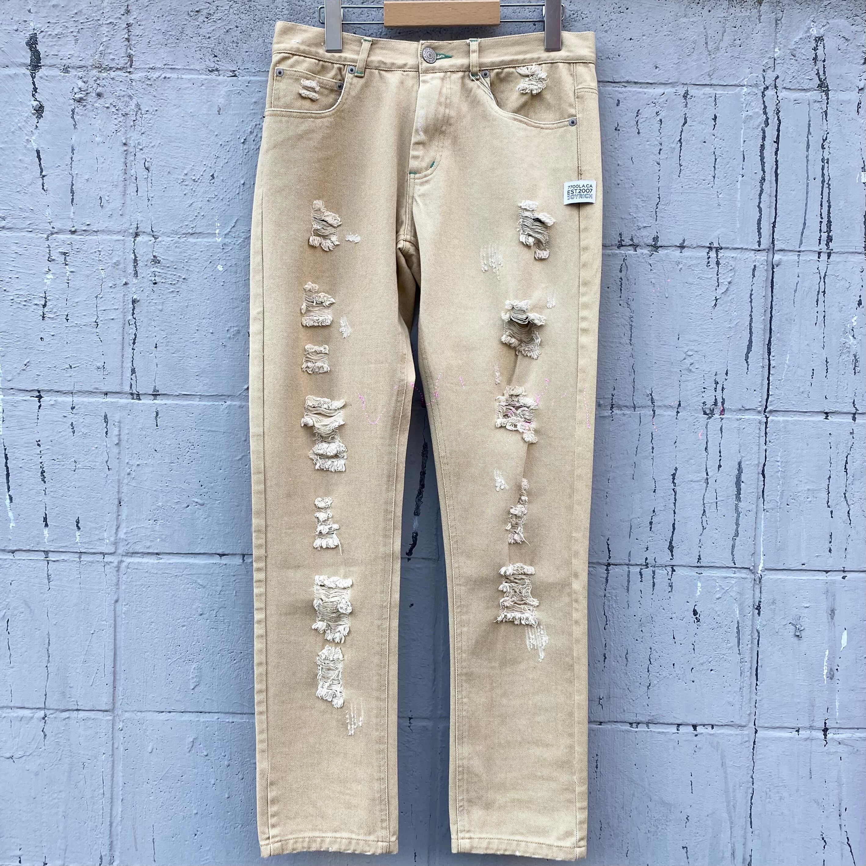 DAMAGE DENIM PANTS  ダメージパンツ  ボトムス STREET ストリート メンズ レディース ユニセックス