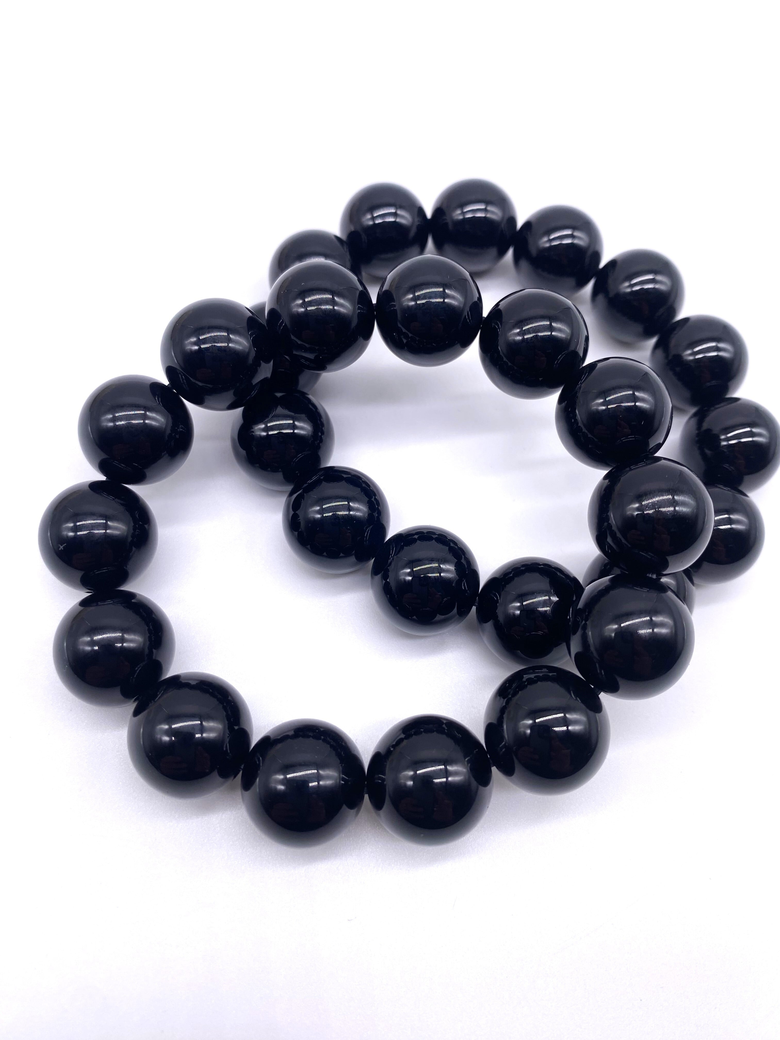 ◇ブレスレット◇ ブラックオニキス 約16mm | 天然石専門店