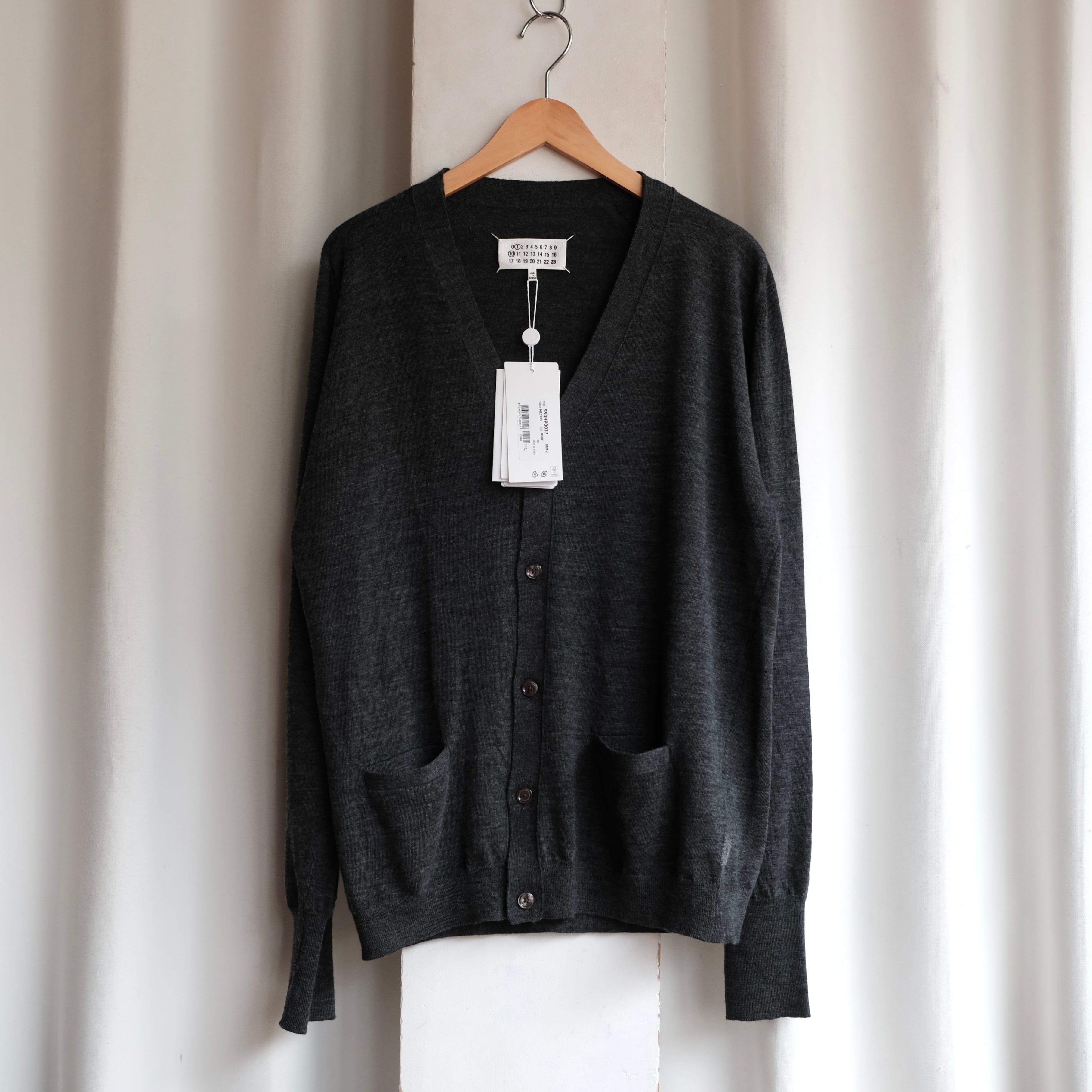 Maison Margiela 26ss ELBOW PATCH WOOL CARDIGAN | safarionline