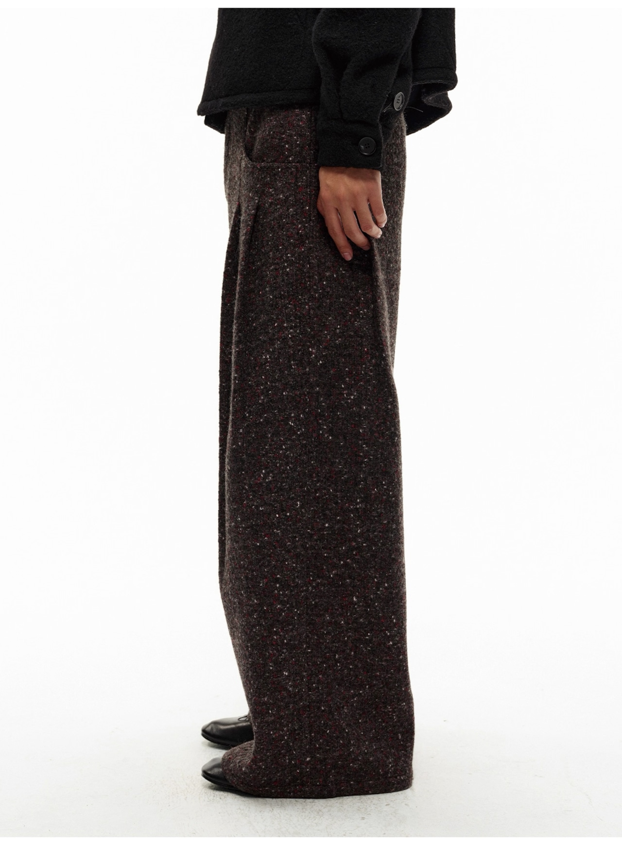 JCAESAR STUDIO Heavy Tweed Wide Trousers