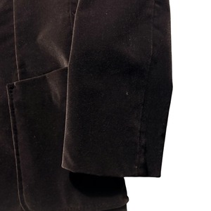 JIL SANDER brown velvet tailored jacket