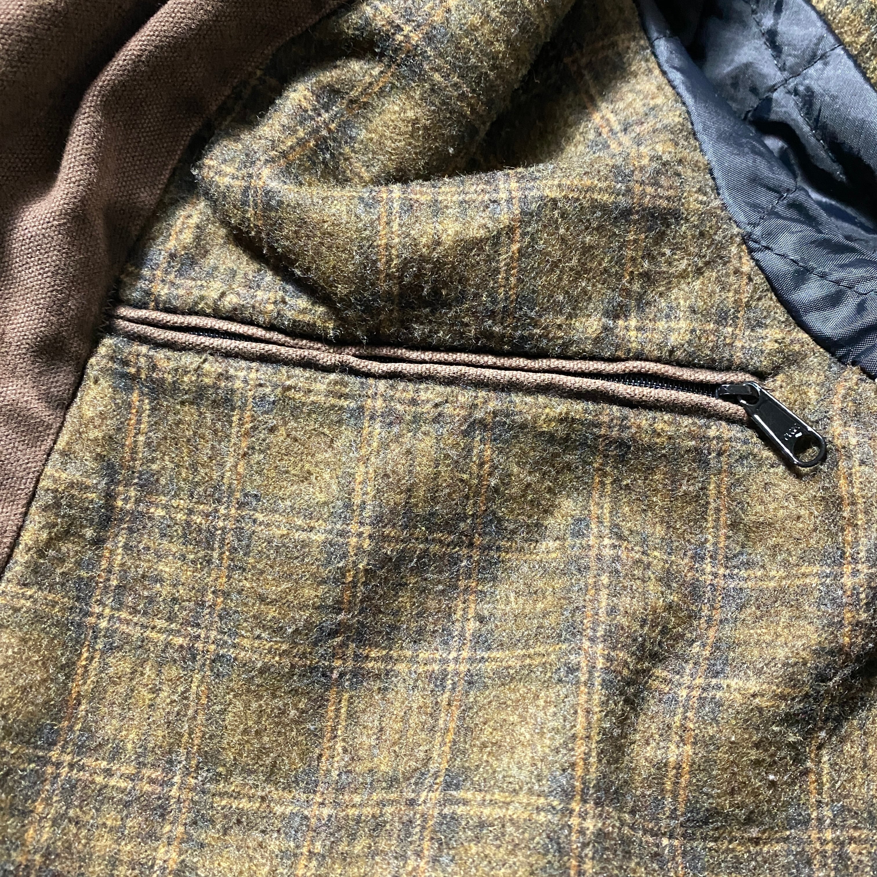 00's carhartt カーハート レザーパッチ コーデュロイ襟 ライナー