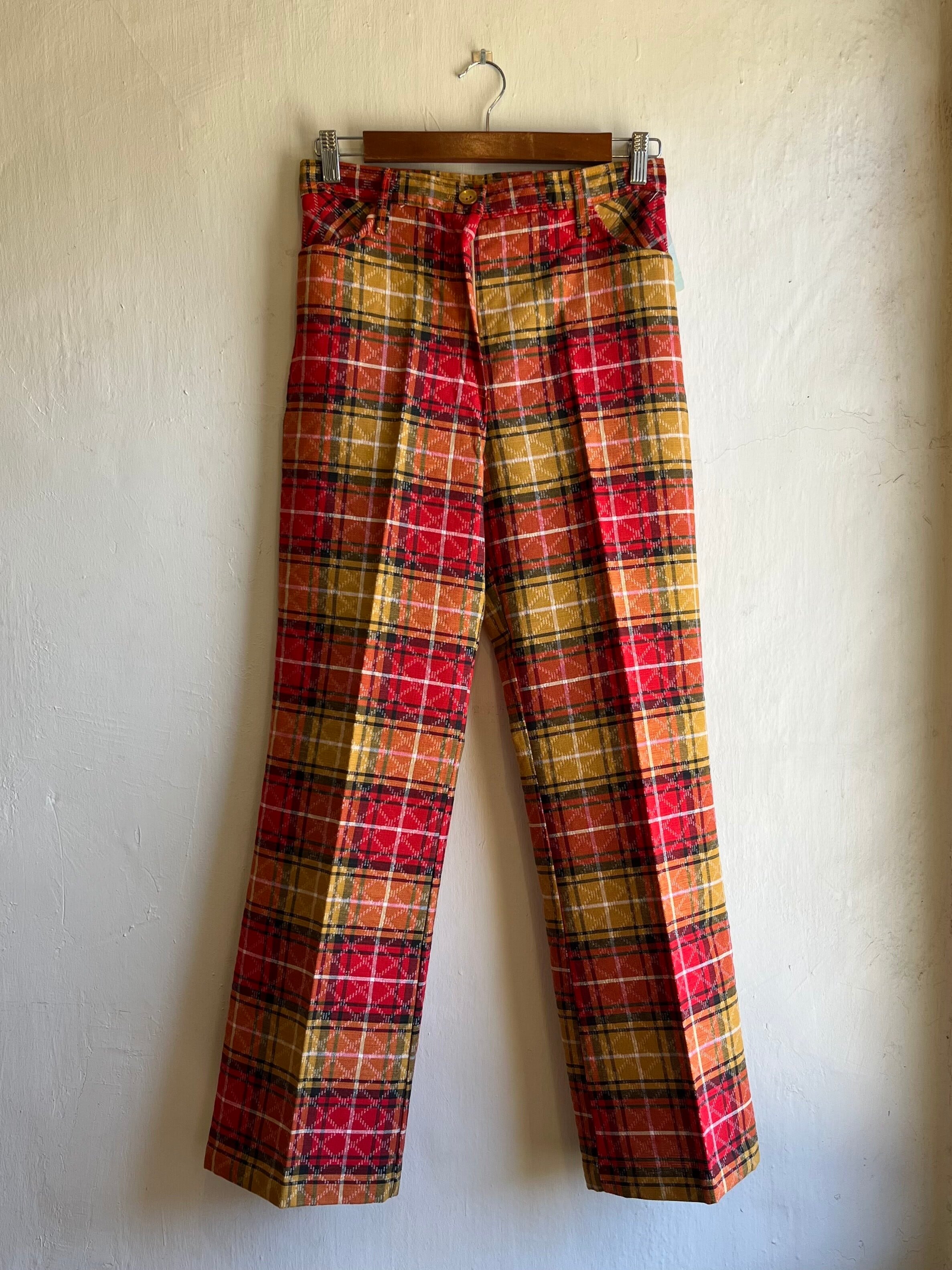 70年代 デッドストック チェック柄パンツ | American Wave, Vintage Shop