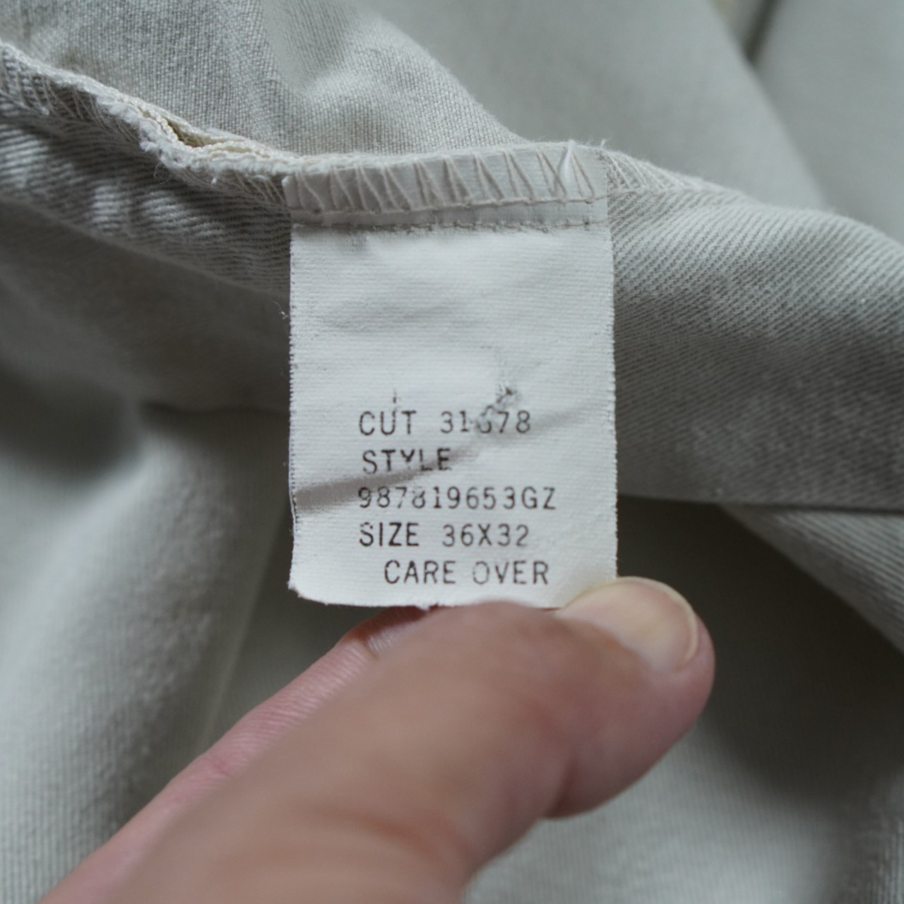 90s Polo by Ralph Lauren POLO CHINO ANDREW "made in USA" off-white W34.5L31.5相当 古着 - 12