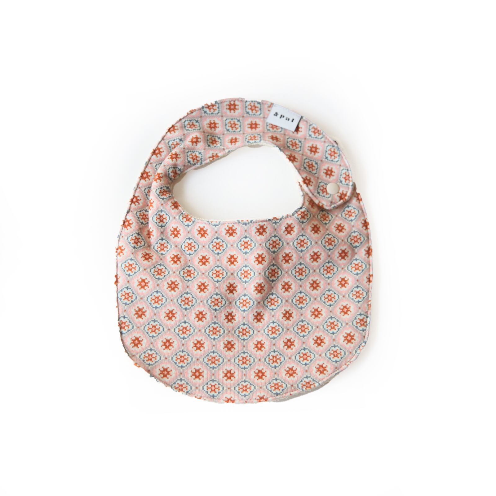 & pal / pixel art pattern bib / pink