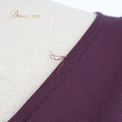 社交ダンス 衣装 トップス ブラウス パープル系 白樺ドレス 日本製 無地 シンプル 練習 レッスン 伸縮 ストレッチ 紫 透け感 長袖 上品 落ち着いた色 ダンス衣装 イベント ステージ パーティー かわいい