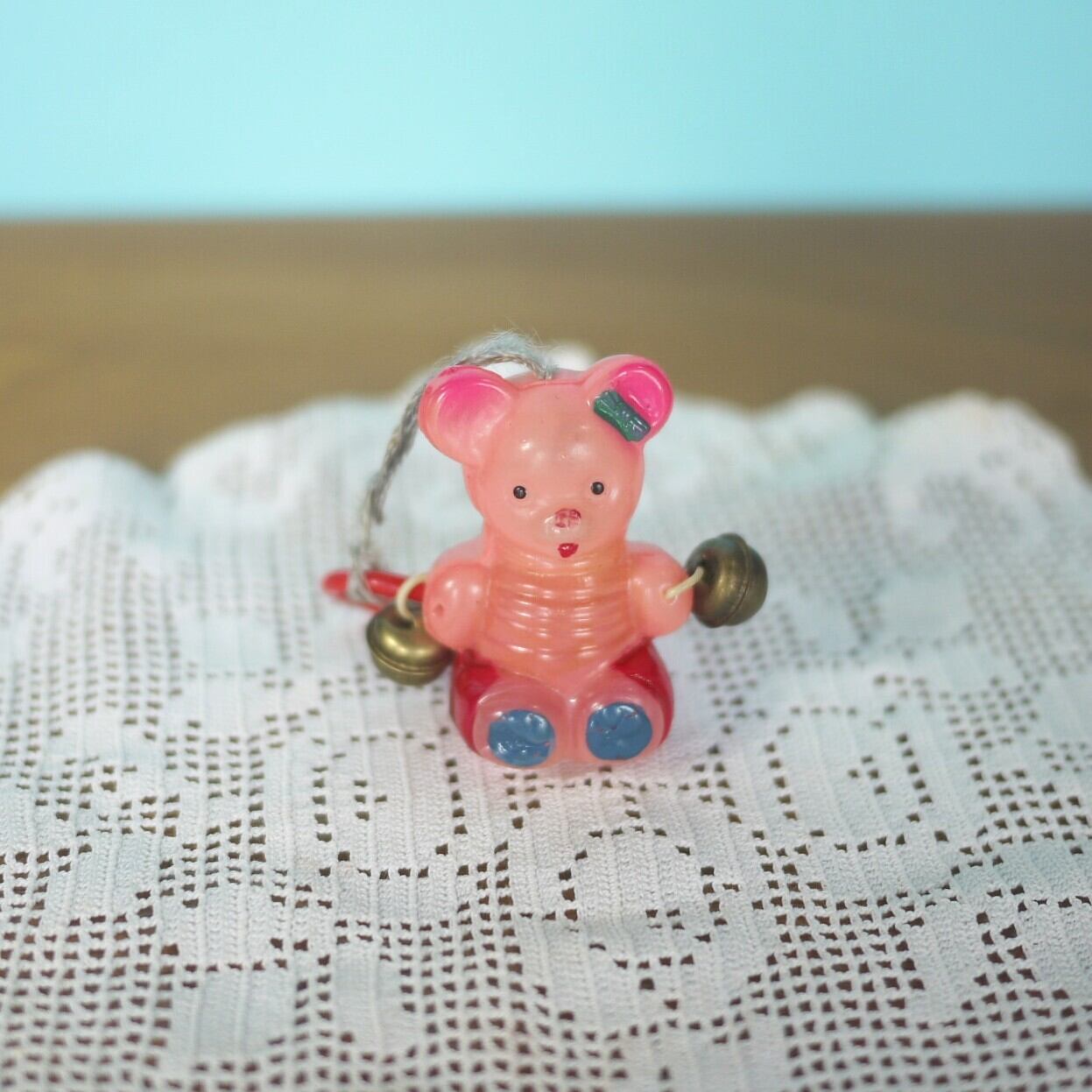 セルロイド ラトル 鈴をもったミニくま がらがら マルタ