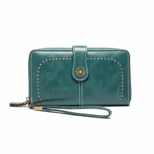 長財布 アメカジ 古着 グリーン バイカーズ 大容量 ライダース kp1