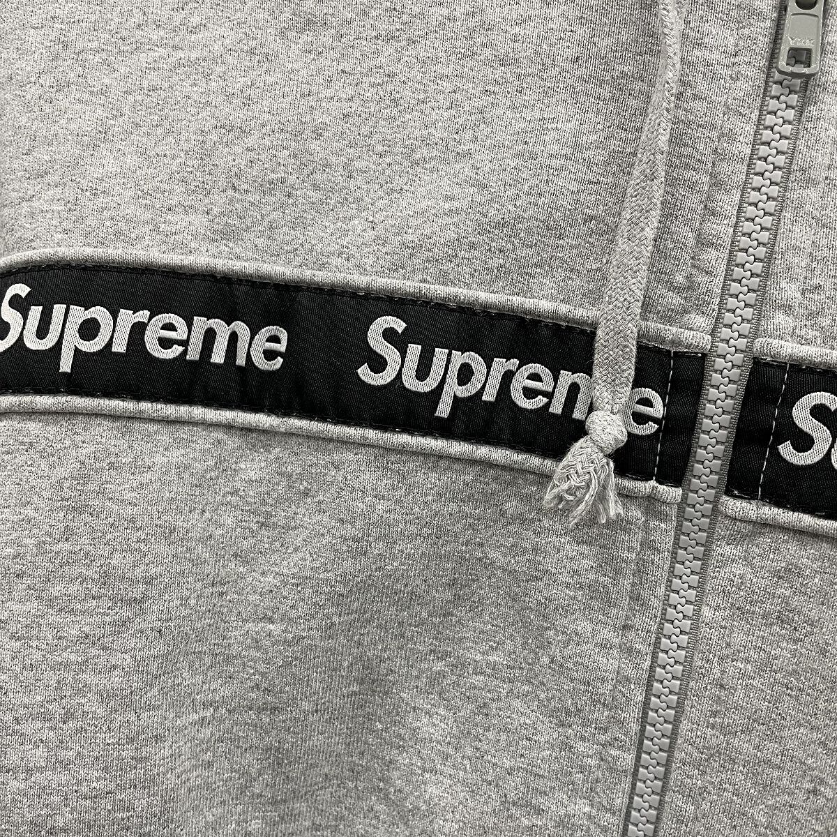 Supreme/シュプリーム【19AW】Text Stripe Zip Up Hooded Sweatshirt