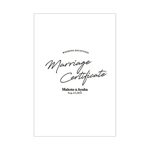 結婚証明書【アクリル証明ドロップス】 | Rela Dressing