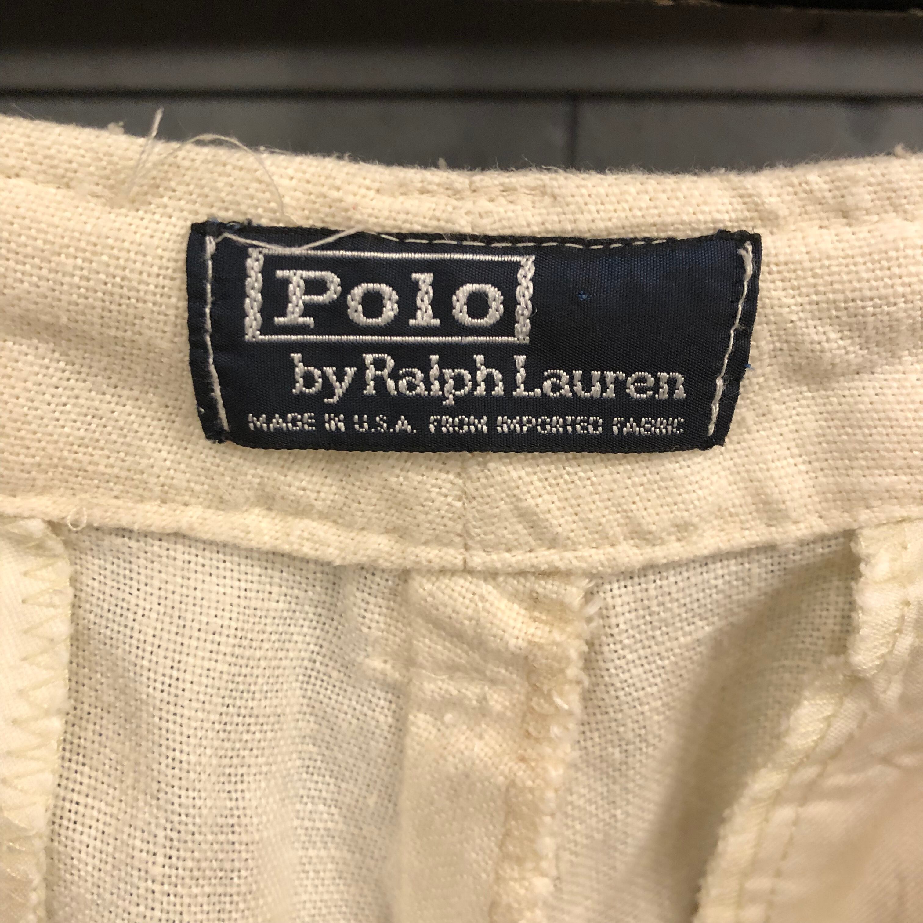 90s Polo by Ralph Lauren Linen Cargo Pants | VOSTOK