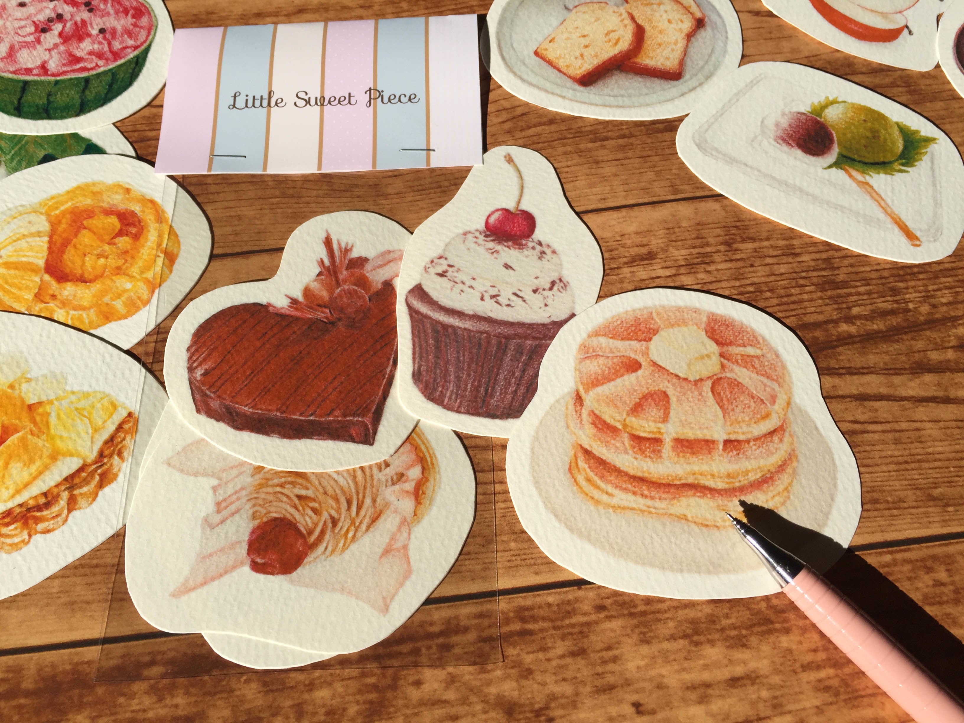 お菓子型ミニカード Pencilgarden