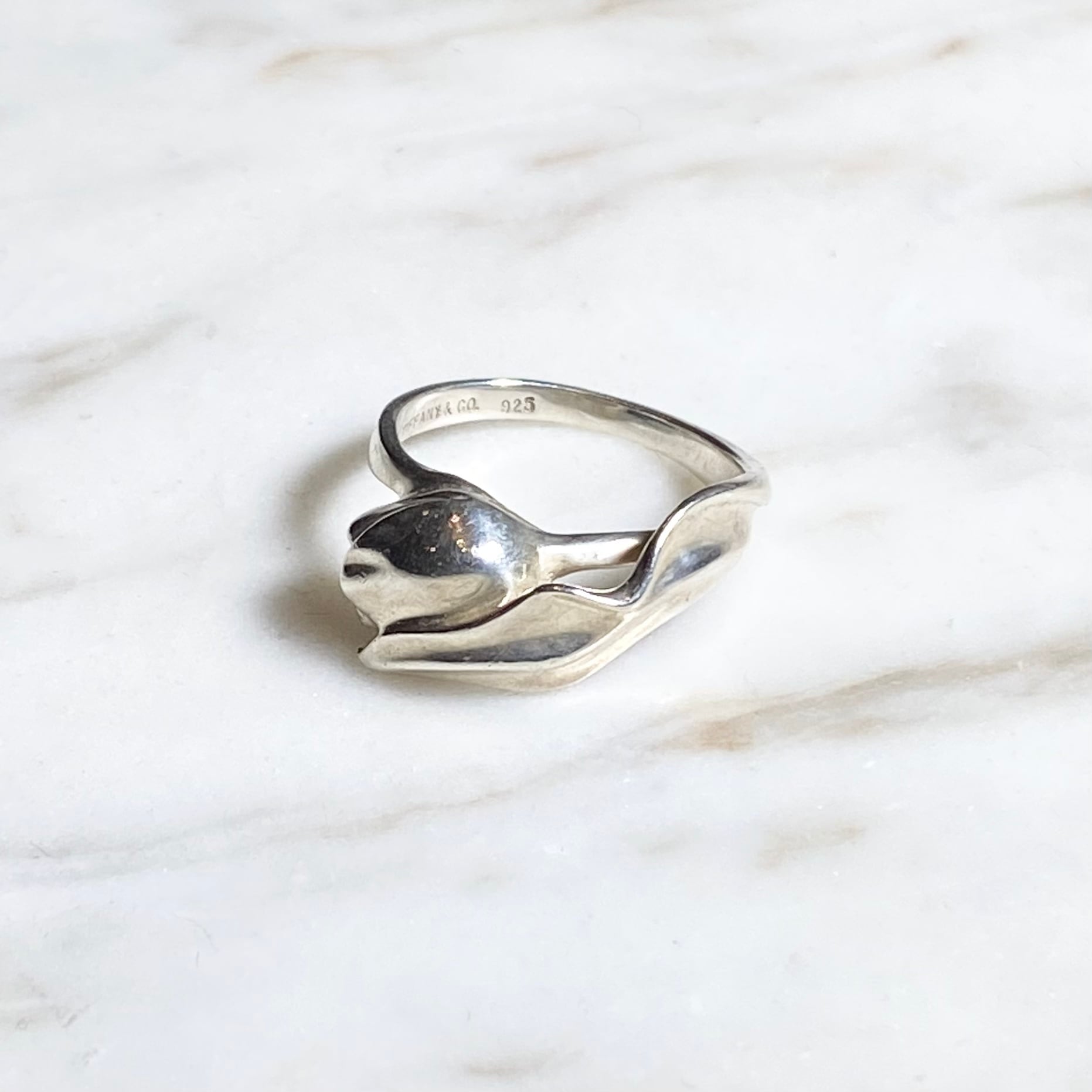 TIFFANY silver ring “tulip” | NOIR ONLINE