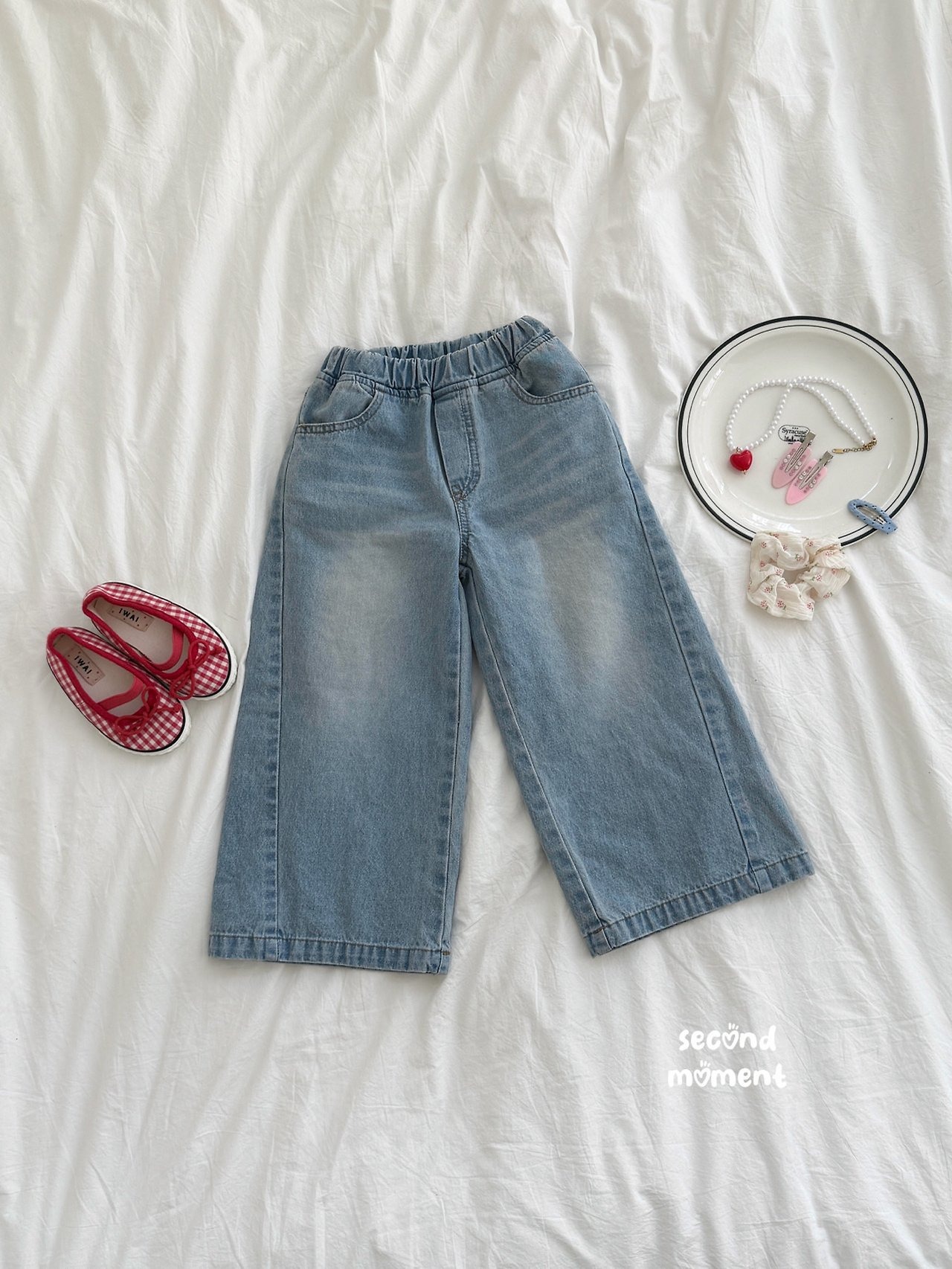 [second moment] Summer Wide Denim Pants (JS/JM/JL) / [세컨드모먼트] 썸머와이드데님팬츠 (JS/JM/JL)