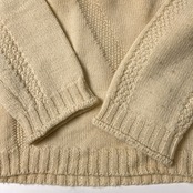 Karl Helmut カールヘルム デザイン ウールニット セーター アイボリー
