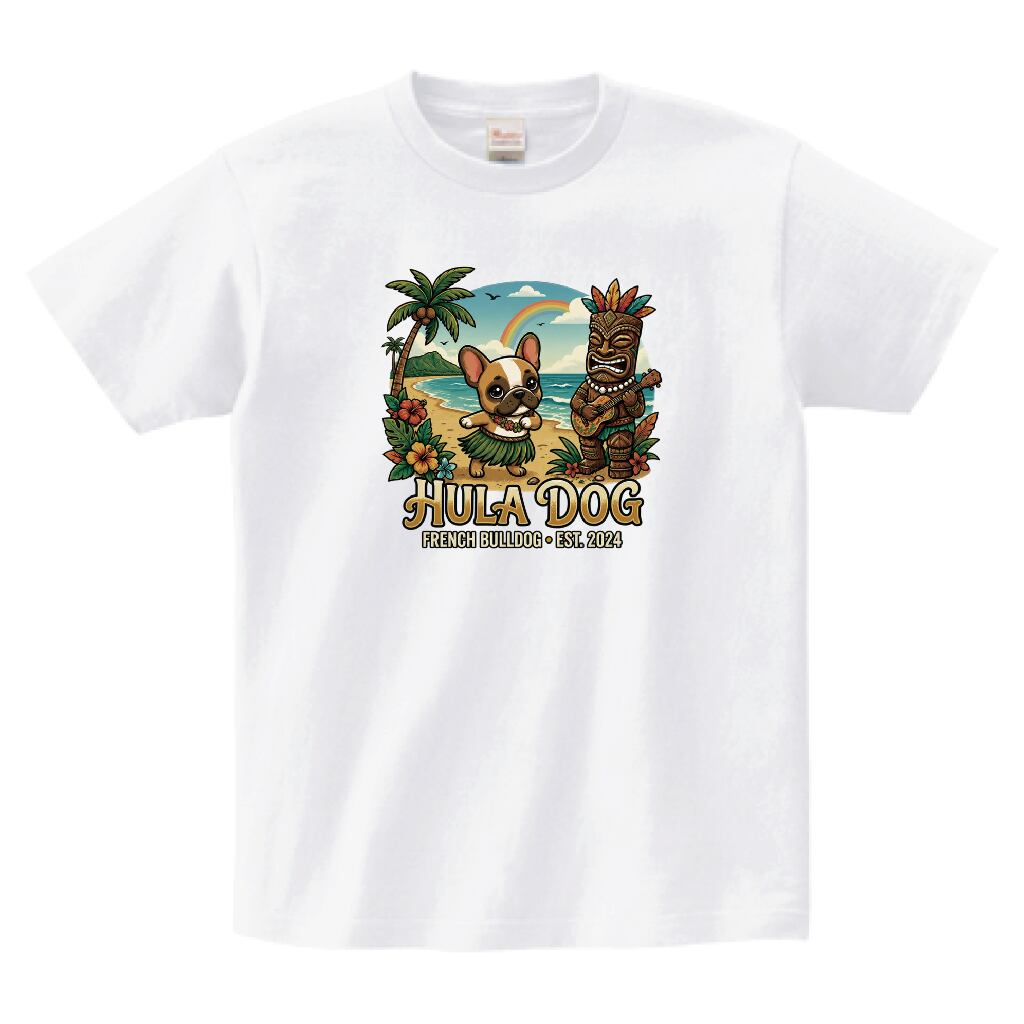 HULA DOGフレンチブルドッグアロハTシャツ