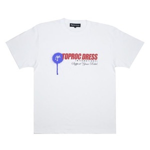 【Toprocdress】Splash-logo Tee - WHITE