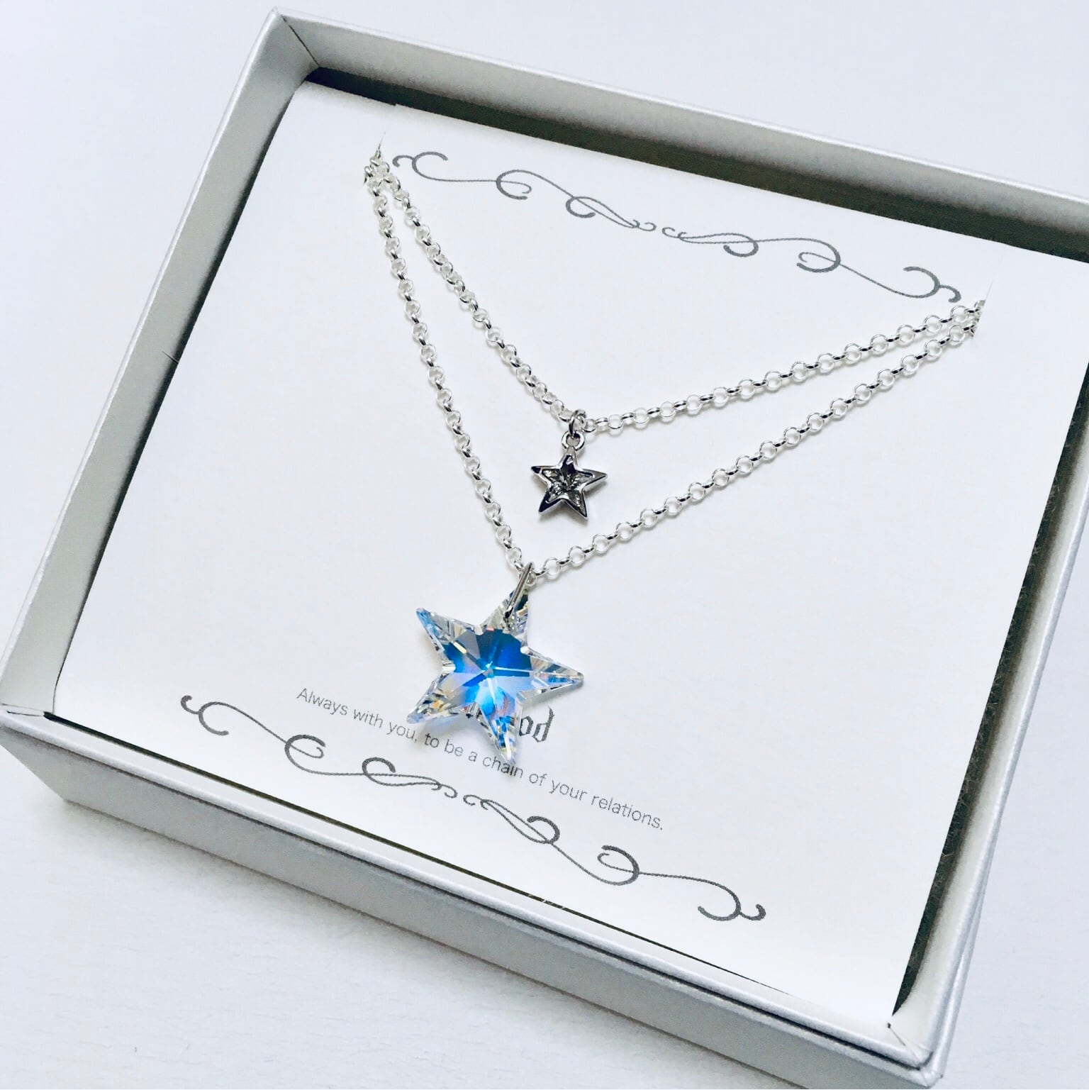 星の二連ネックレス | woodgod