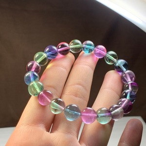 発色美しい フローライト ブレスレット