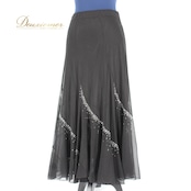 社交ダンス 衣装 スタンダード スカート レッスンウェア 女性用 レディース オールシーズン 黒 Leirena レイリーナ ブラック系 ラインストーン 社交ダンス スカート ダンスウェア 着回し レッスン ジャズダンス ストレッチ 楽な着心地 カジュアル 黒スカート モノトーン 上品 光沢感 ステージ衣装 大人 レディースファッション おしゃれ クラシック 甘すぎない シンプル スタイルアップ スカート丈 大人かわいい シーン問わず ラインストーンデザイン 伸縮性 有り