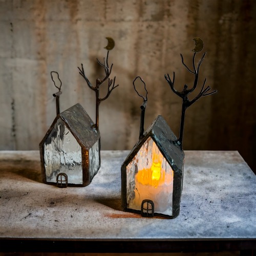 Vetro　お家と木と三日月　43