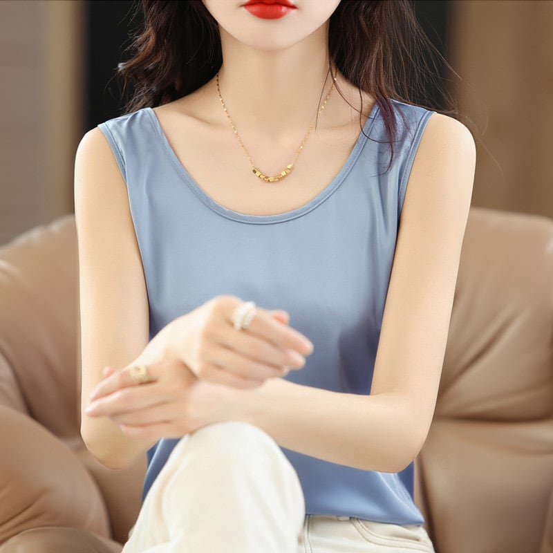 gadid anoniem タンクトップ メール便】タンクトップ サテン風 きれいめ レディース ／tops2258