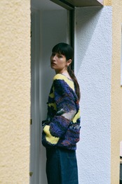 Gradient Mix Hand Intarsia Pullover Knit