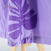 フラダンス 衣装 ワンピース ドレス CC Fashions パープル系 ハワイ製 キャミソールワンピース チューブトップ ワンカラー モンステラ柄 かわいい 華やか 鮮やか 明るい ハワイアン アロハ ハワイアンプリント フラ ダンス レッスン 練習