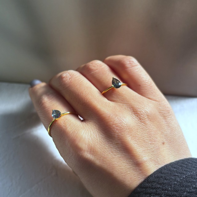 【teardrop ring】～ミスティックトパーズ～