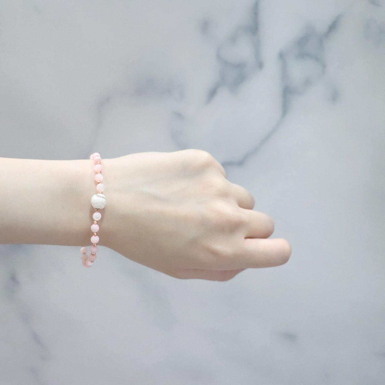 Lovely Zoo】水紋天珠×マザーオブパール ブレスレット | LA・JOLLA