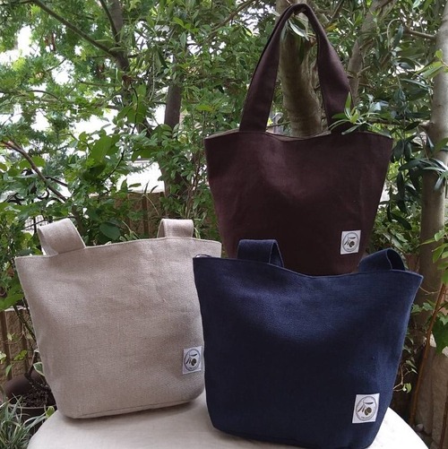 デイリートート　（インクブルーネイビー／ダークブラウン／グレイッシュベージュ）　