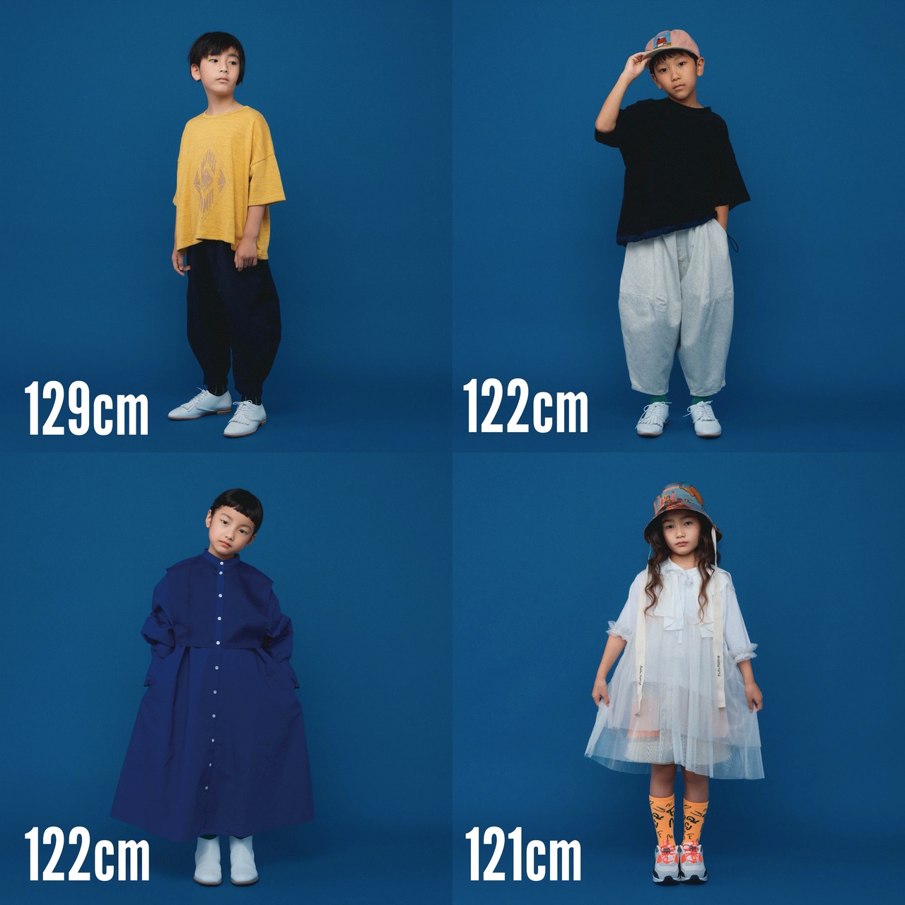 nunuforme 23SS / チェンジドローストリングワンピース / Blue / Kids