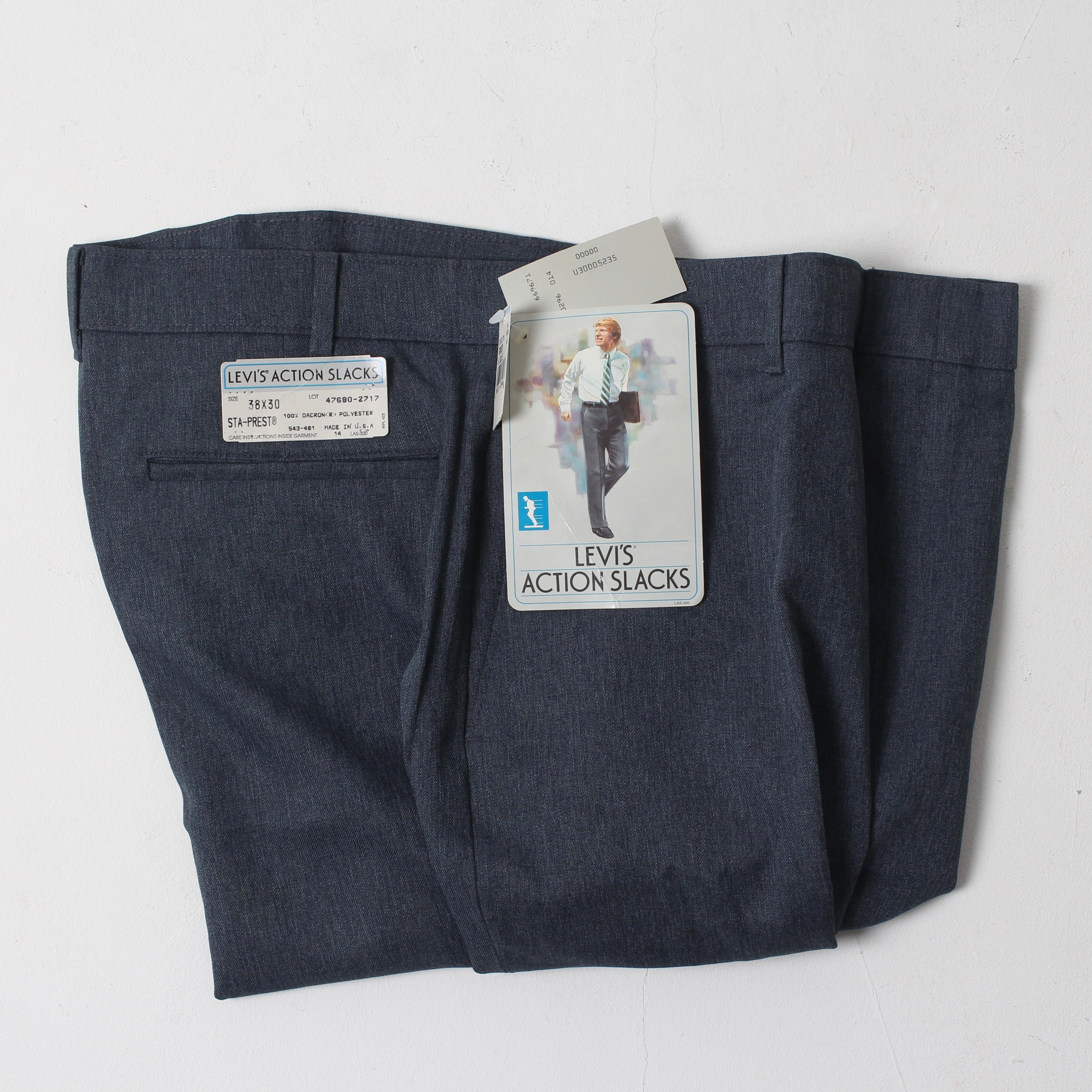 1980's～LEVI'S ACTION SLACKS DEADSTOCK W38L30 | FRUiT VINTAGE