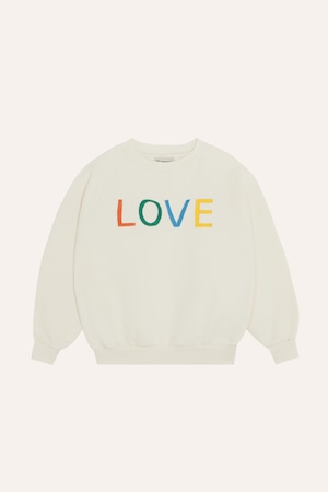 【26AW】The Campamento(カンパメント)Love Ecru Sweatshirt(2y/3y/4y/5-6y/7-8y/9-10y/11-12y)スウェット LOVE