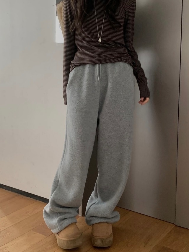 (予約) miel / Fleece Jogger pants 2color