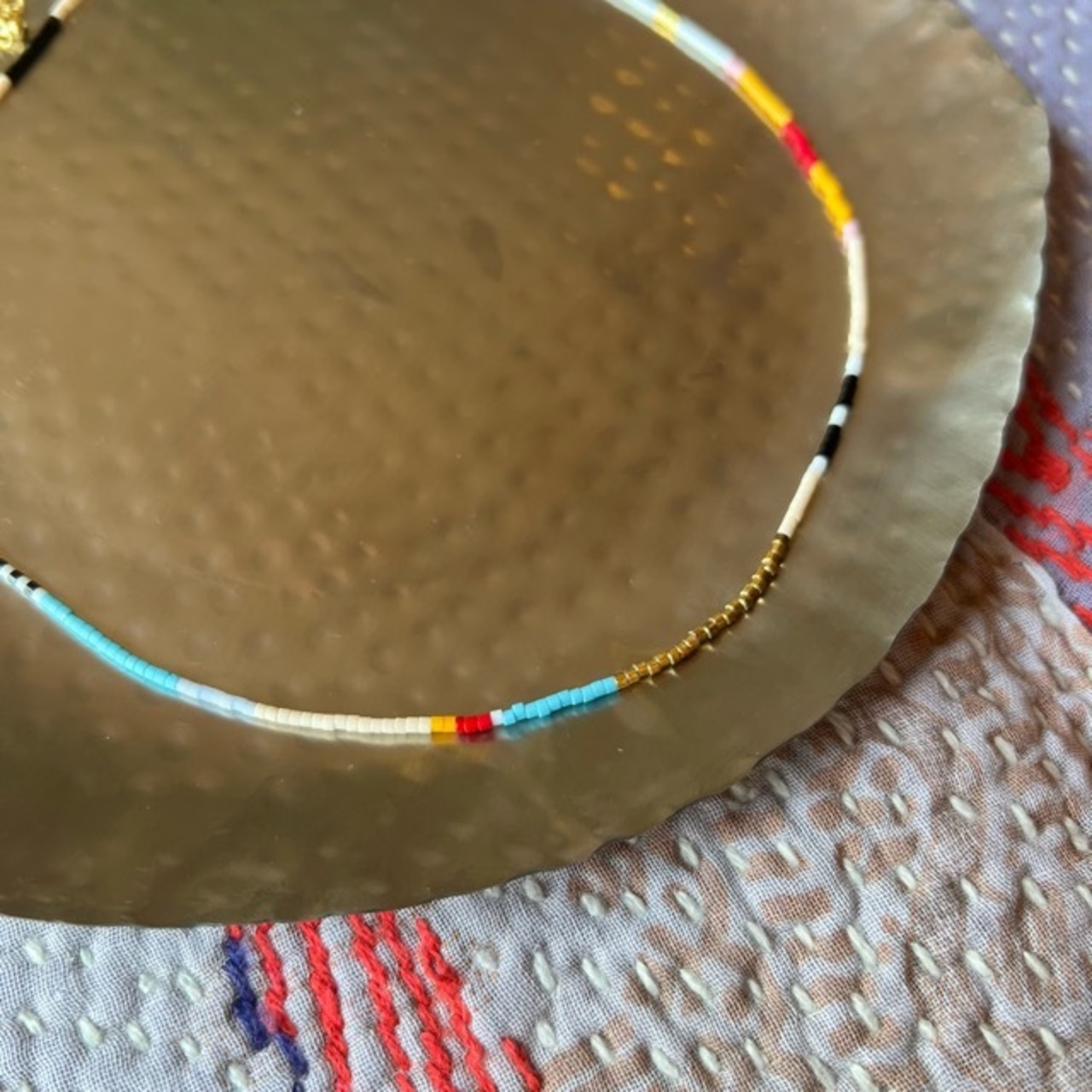 TOPANGA Jewelry　Colorful border necklace　カラフルボーダーネックレス　beads　ネックレス　ギフト　プレゼント