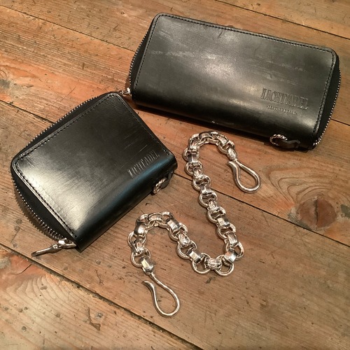 Licht Adel　Bridle leather Long Zipper Wallet SilverRing Black wallet04 受注生産GW期間限定