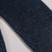 リネン100% green label relaxing グリーンレーベル ショールカラー メッシュ ニット カーディガン M/ネイビー系