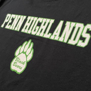 【GILDAN】penn highlands ロゴ プリント Tシャツ 黒ボディ L  US古着