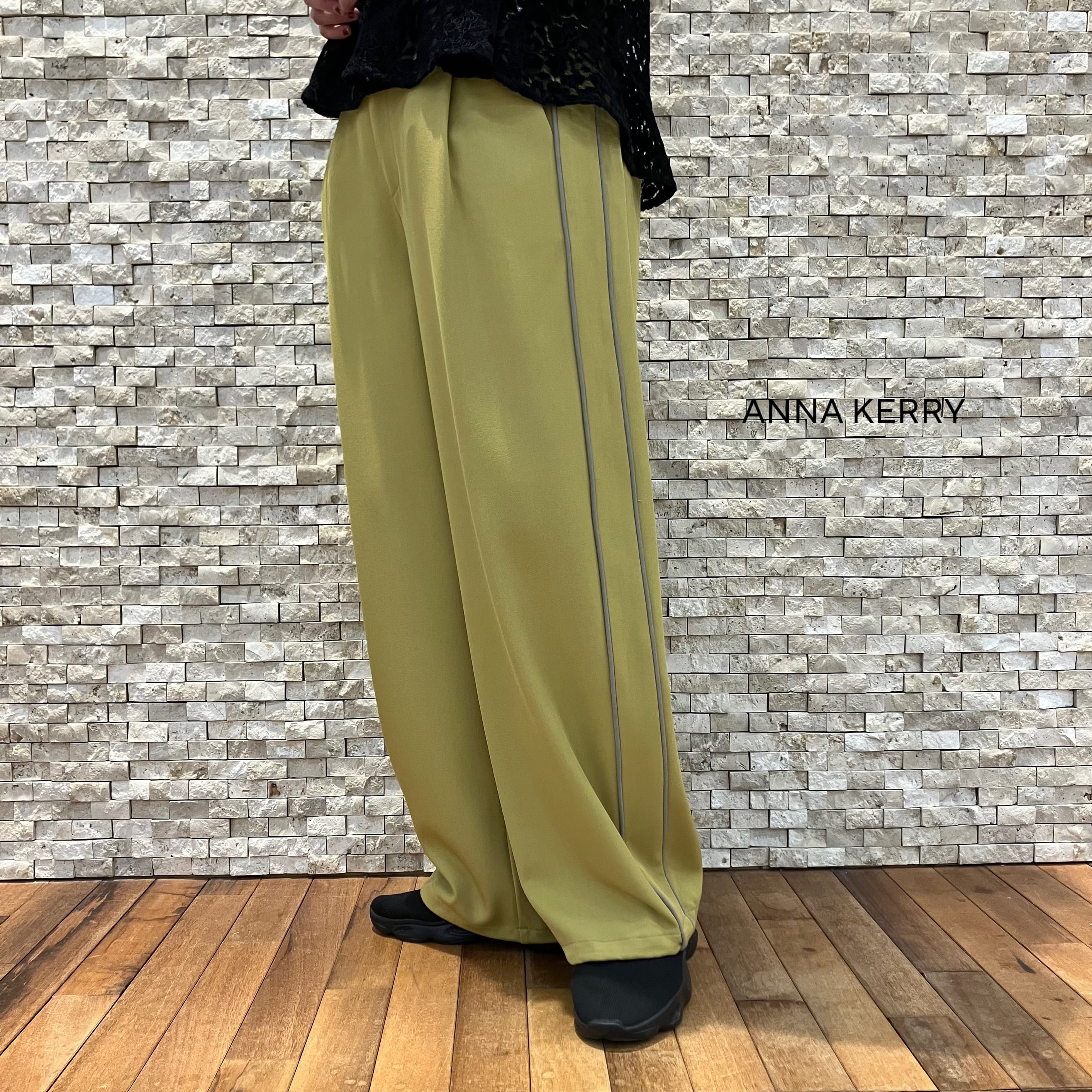 【ANNA KERRY】裾ドロストサイドラインパンツ(85243622)