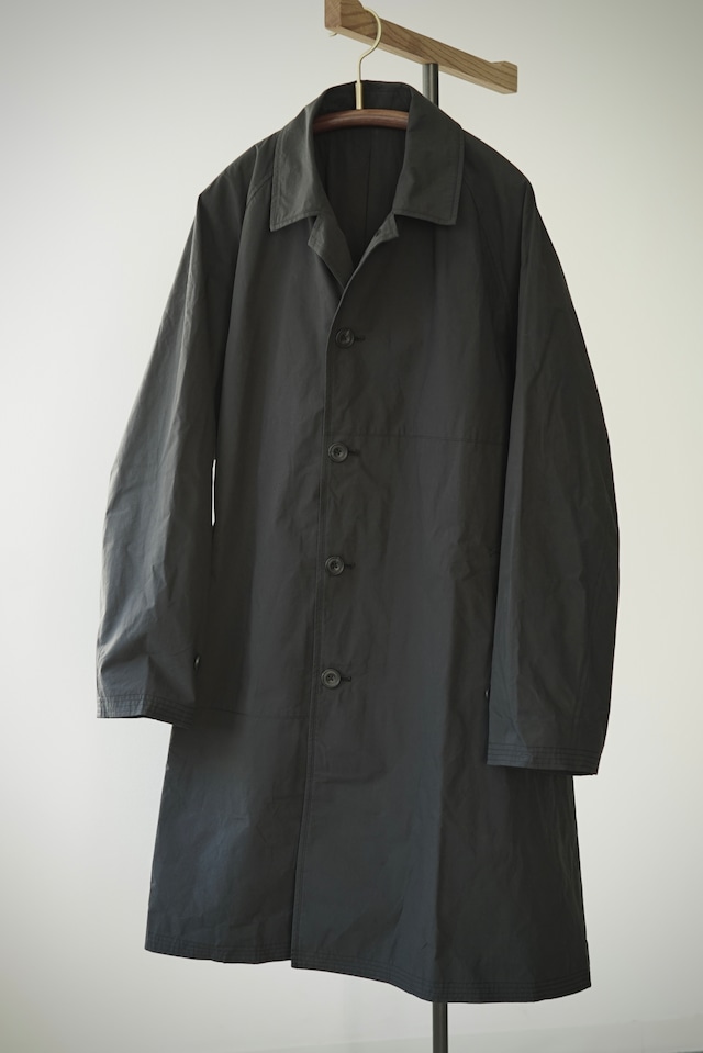 Hard Twist Poplin / PW_Mac Coat (ANTIQUE BLACK)