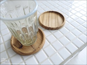 チーク無垢材 コースターturel コップ敷き コップ受け 小皿 ジュエリートレイ カフェ用品 木製食器 ナチュラル 総無垢材