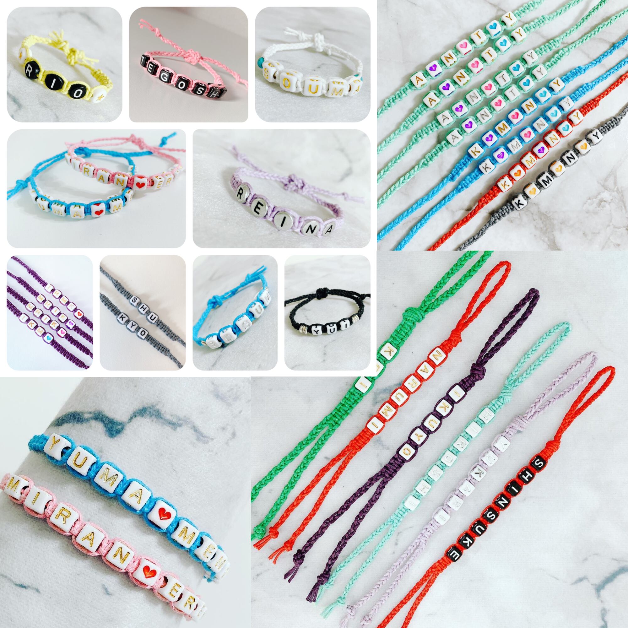 あ*3様 BONオリジナル ミサンガ ミサンガ3点セット② | aglaiahandmade