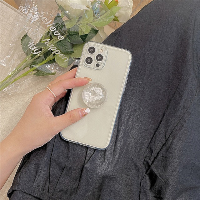 雲のスマホグリップ ポップソケッツ スマホリング Iphoneケース ベージュ お花 蝶のiphoneケース 나비 バタフライ ナビ 蝶々 クリアケース スマホ ニュアンスカラー オレンジ ベージュ 韓国ファッション 韓国雑貨 Nuance You 韓国インテリア 韓国ファッション 北欧